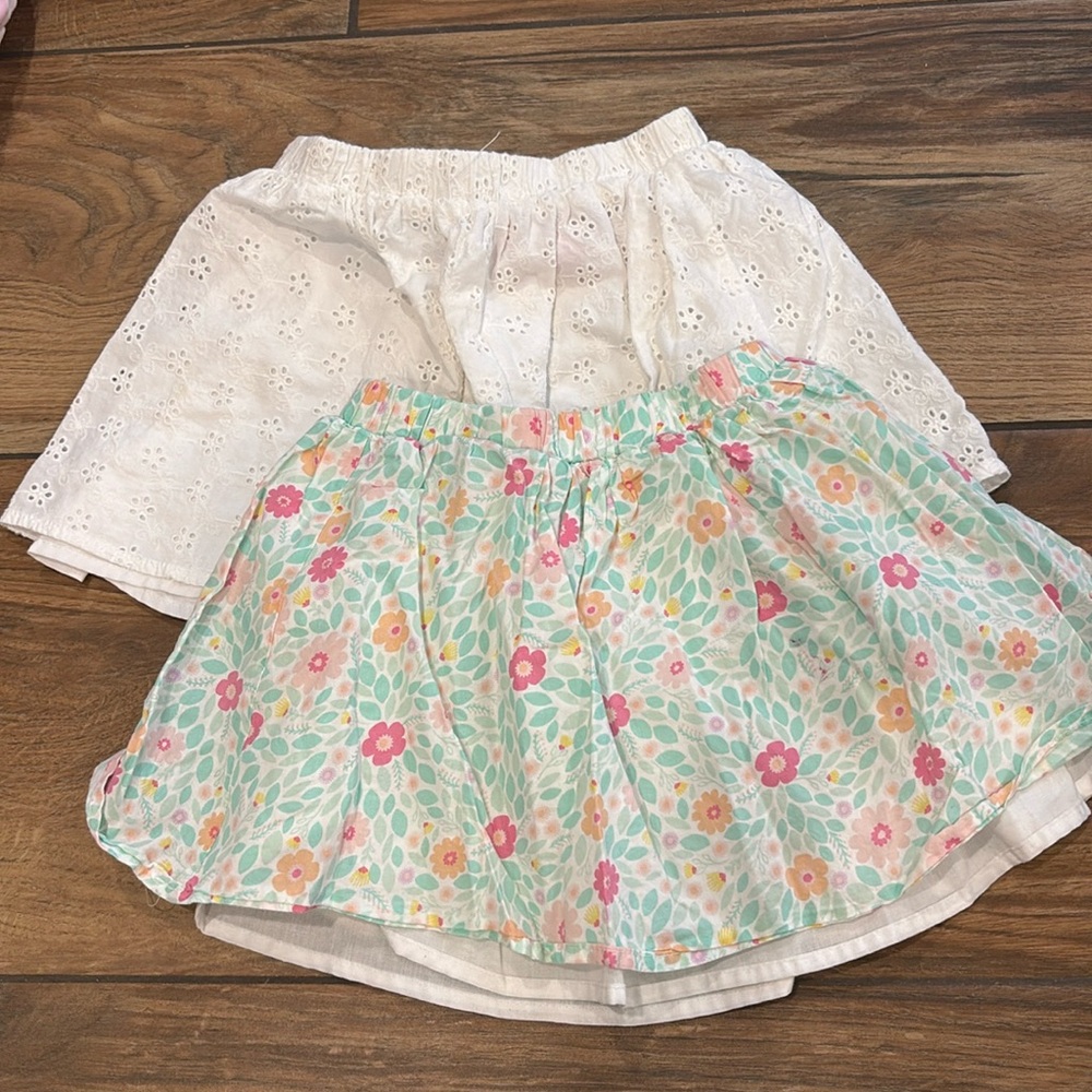 Set of 2 little girl skirts